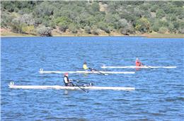 Campeões do mundo e remadores olímpicos nas águas do Guadiana