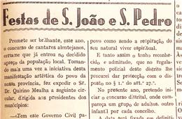 Crónicas do cante: Os concursos distritais de cantares de Beja, impulsionados por Quirino Mealha, nos finais de 1940!