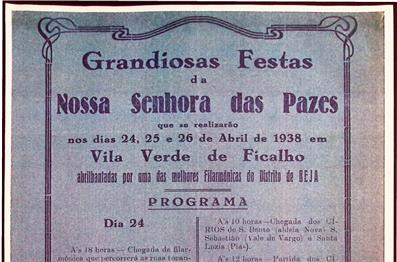 Crónicas do cante: Afamados grupos corais nas Festas de Ficalho em 1938